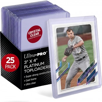 Ultra Clear Platinum Toploaders kortų laikikliai 3" x 4" 25 vnt. Ultra PRO